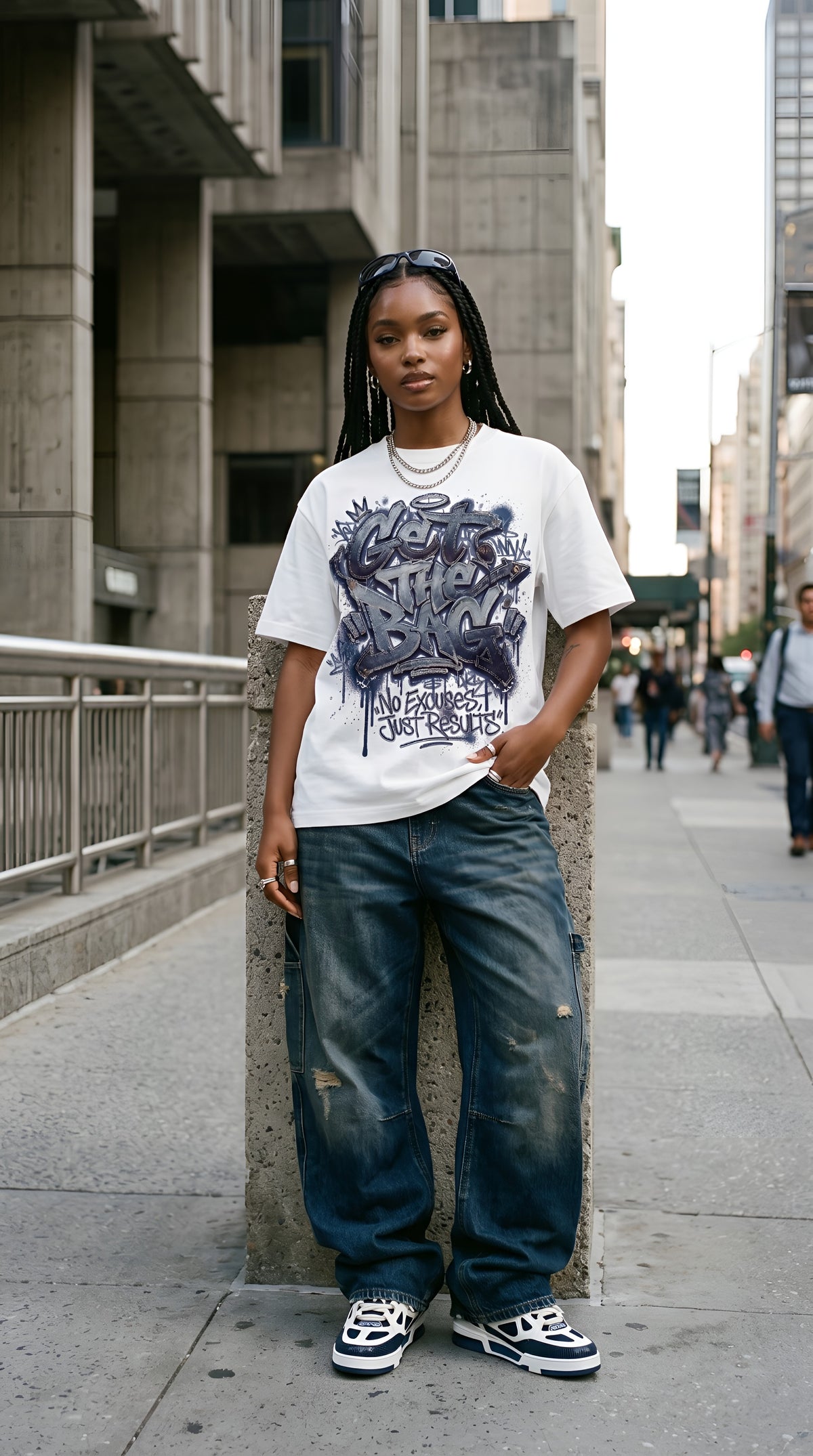 Dollar Bill Oversized Graffiti T-Shirt | 300 GSM Heavy Cotton